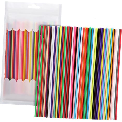 Pack of 110 Printing Pen Filament for 3D Printers 3D Pens for Aged 10-12 Years Filament Refills for 3D Pens Printer Filament 2.5 mm 3D Printer Material Plastic (1/5)