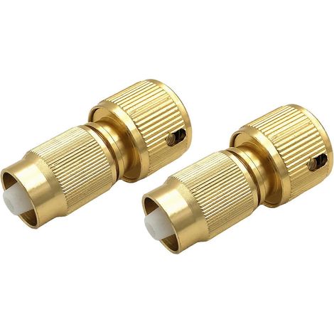 Kit réparation tuyau d’arrosage extensible lot de 2, adaptateur robinet aluminium et connecteur multicolore (1/5)