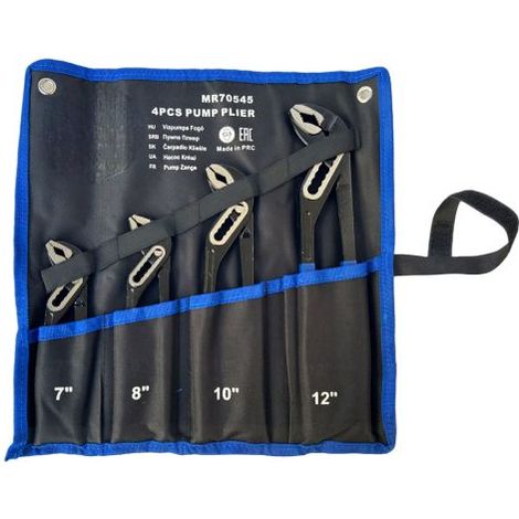 SET 4 PINZE POLIGRIP REGOLABILI PINZA A PAPPAGALLO 175 200 250 300MM IN CUSTODIA (1/5)