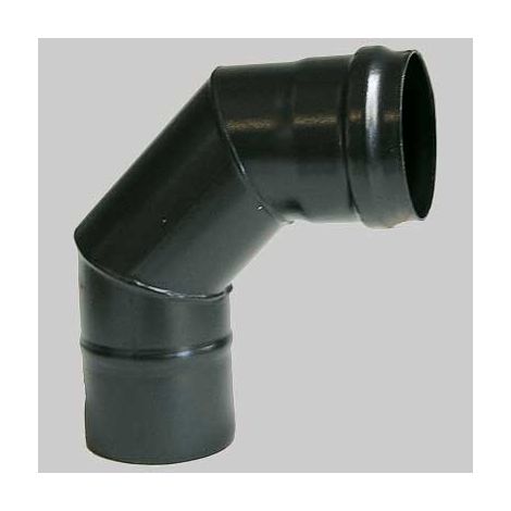 Curva 90  ° Nera  dm 100     MADE IN ITALY