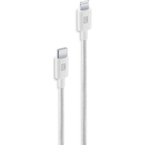 CellularLine Braided Cable USB-C-auf-Lightning 1,5m (1/2)