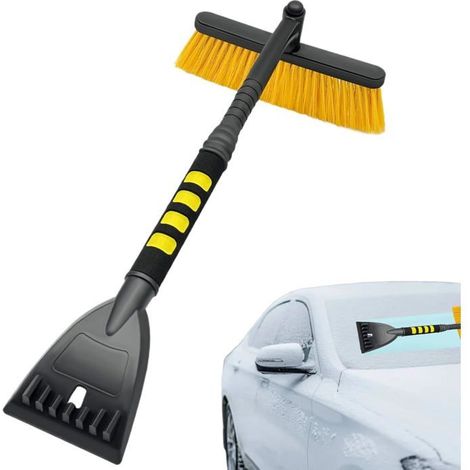 Ecleanfy - Brosse à Neige Télescopique Voiture - Pelle à Glace pour Pare-brise/Camion/SUV - Nettoyage Hiver Fenêtres et Allées Manche Réglable (1/5)