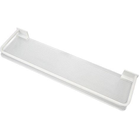 Étagère murale de douche en aluminium couleur crème, grande capacité, avec porte-serviettes intégré. (1/5)