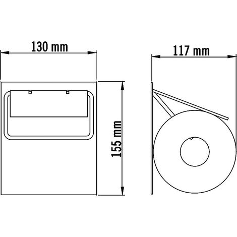 MEDICLINICS AI2130CS Portarrollos Papel Higiénico Acero Inox Satinado - ref: AI2130CS
