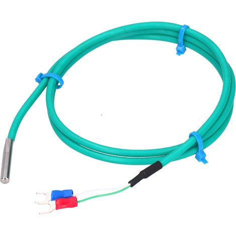 Thermoelement Typ K, wasserdichter Silikon-Temperatursensor mit weichem Kabel, grün, 5 x 30 mm Sonde, 0–200 °C, 3 m / 9,8 Fuß (1/5)