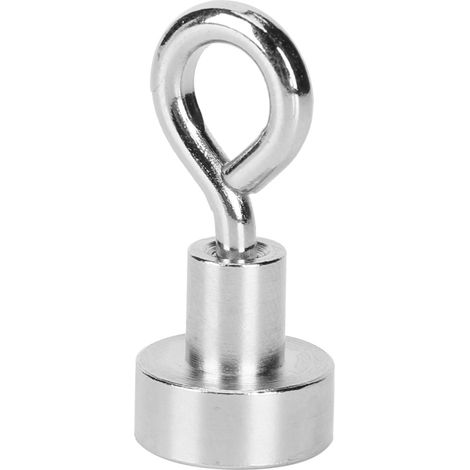 Lot de 5 crochets magnétiques muraux robustes et puissants pour le rangement à la maison et au bureau (F12) (1/5)