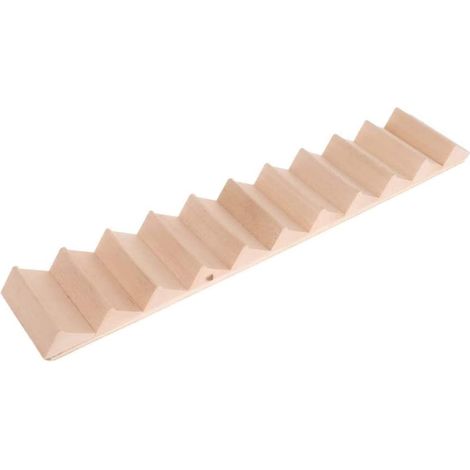 Escalier d'escalier en bois à l'échelle 1/12 à 11 marches pour maison de poupées (1/5)