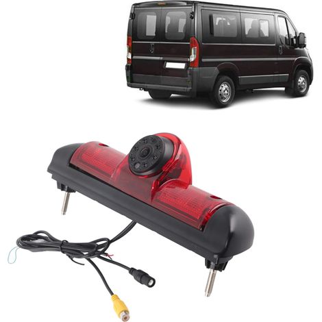 Caméra de recul pour Fiat Ducato, vision nocturne LED HD 170°, montage sur feu stop, remplacement