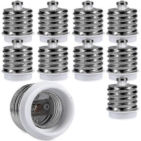 10 adaptateurs de douille E27 pour ampoules halogènes et LED E40 (1/5)