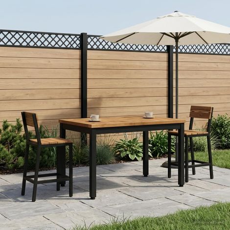 vidaXL Mesa de centro Natural y negro 49 x 68,5 x 36 cm (1/5)