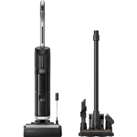 Aspirador escoba lavador Dreame H14 Dual 5-en-1 18 000 Pa HEPA negro y plata (1/5)