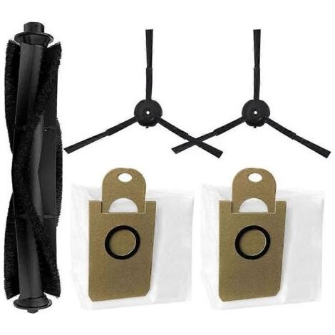 Accessoires pour Proscenic X1/X1S/MGTEC Twinboth S10 Ultra : rouleau principal, brosse latérale, sac à poussière (1/5)