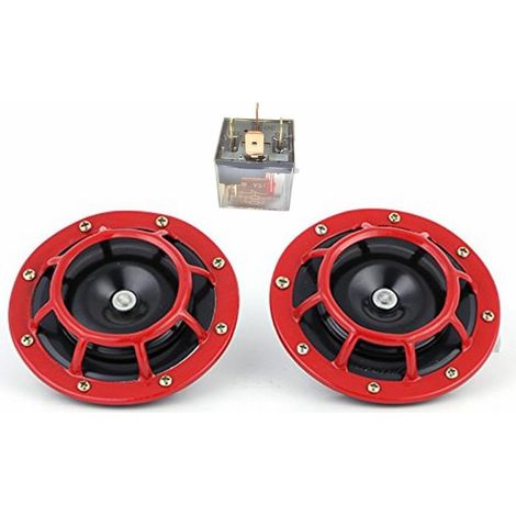 Paire de klaxons électriques en métal 12 V 135 dB (1/5)