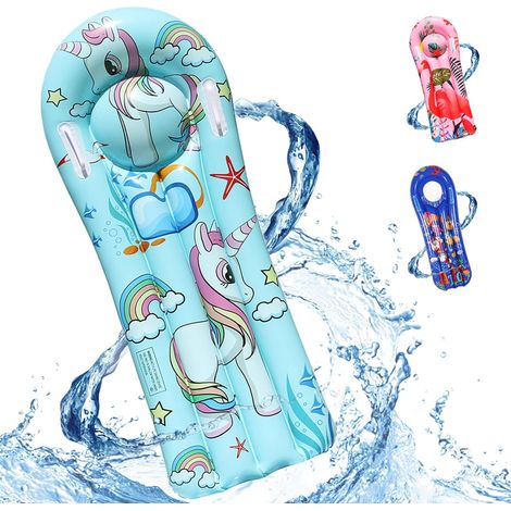 MINKUROW Bodyboard Gonfiabile Tavola da Piscina Gonfiabile, Tavola da Surf per Bambini, Tavola da Biliardo, Bodyboard per Bambini, Tavola da Surf Gonfiabile-11040 Cm (Unicorno) (1/5)