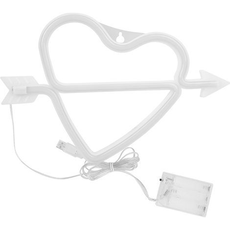 Adorable Heart shape LED Light Decorative Wall Hanging Lamp for Bedroom Dormitory(Blue ) (1/5)