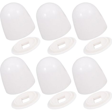 Ensemble de 6 couvercles siège toilette en ABS pour fixation par vis - Installation facile et (1/5)