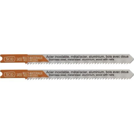 Sägeblatt für Stichsäge, Materialaufnahme in U-Form, 100 mm, 2 mm