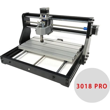 Fresadora CNC, área de grabado 30018045 mm, potencia 120 W, voltaje 100-240 V, velocidad del motor 10000 rpm, mandril de husillo ER11. (1/5)