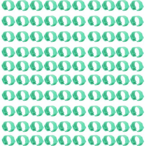 100 pièces/Vente d'anneaux de cuisse de volaille à boucle ouverte pour gros poulets, canards et oies. (1/5)