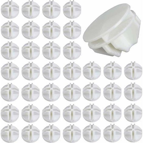 (White) 40-Piece Wardrobe System Wire Cube Storage Cube in ABS Plastic Modular Wire Cube Storage Unit Connector (1/5)