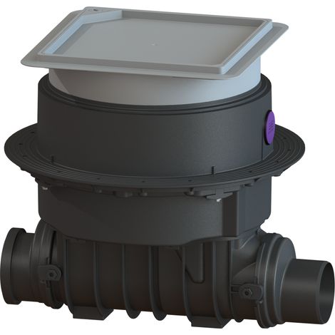 -Tuyau de nettoyage Controlfix DN 125, plaque de base, carrelable