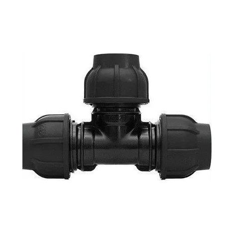 Raccordo riduzione tee Gebo 13126350 polipropilene 63x50x63 mm