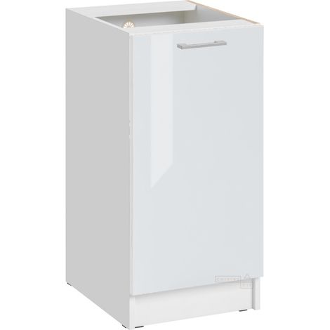 Mueble bajo de cocina Eco Blanco Brillo 1 puerta L 40 cm (1/5)