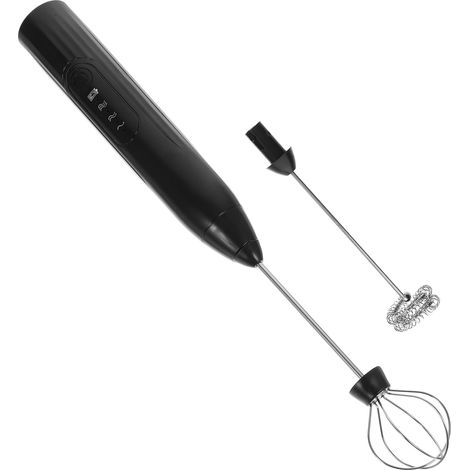 Fouet électrique, 2 têtes, résine, noir, USB (1/5)