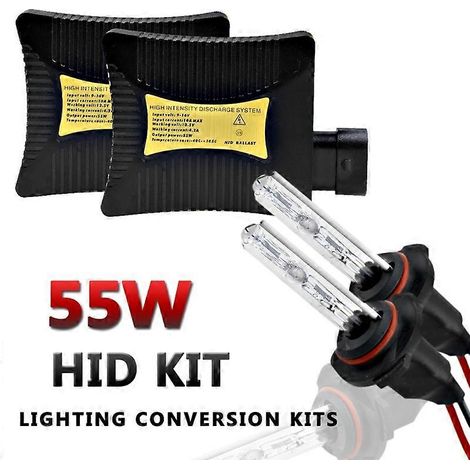 Kit de conversion tout-en-un pour phares LED (2 ampoules), compatible H1, H3, H4 et H7 (feux de route/croisement). (1/5)