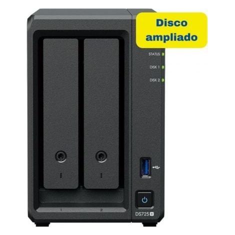 NAS Synology Diskstation DS725+/ 2 Bahías 3.5- 2.5/ 4GB DDR4/ 8TB/ Formato Torre
