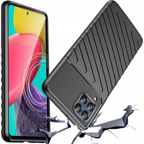 Coque de protection flexible Thunder Case pour Samsung Galaxy M53 5G, noire (1/5)