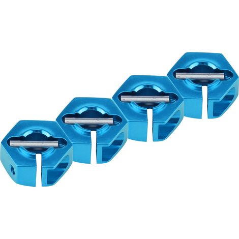 12-mm-Universal-Radsechskantnabenadapter für HSP Sakura 1/10 RC-Car (7 mm, Blau) (1/5)