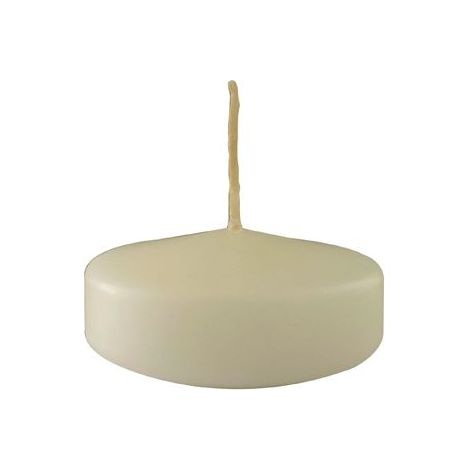 Cereria Di Giorgio Candele Galleggianti Ø 7 cm H. 1,5 cm (12 pz) - Panna