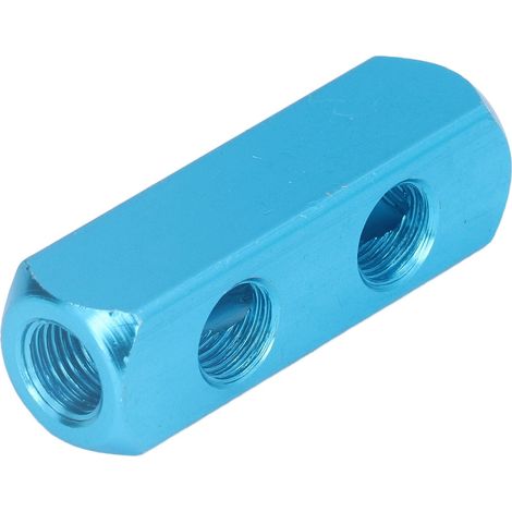 Distributeur pneumatique en aluminium AL-2, bloc répartiteur d'air pour équipement d'automatisation, collecteur double sortie. (1/5)