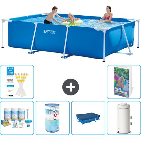 Rechteckiger Frame Pool - 300x200x75 cm - 7-teilig S147