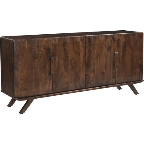 Buffet en bois de manguier foncé Nicolas (1/5)