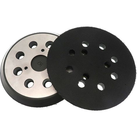 2 plateaux ponçage orbital 125mm 8 trous - Remplacement pour Makita BO M9202B BO5041 MT922 - Qualité OEM (1/5)