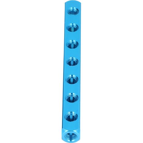 Collecteur pneumatique en aluminium, bloc de distribution d'air pour équipements d'automatisation AL-7