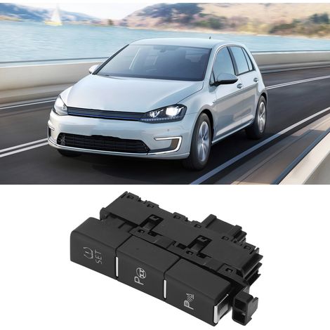 Schwarzer Kunststoff-Bedienknopf für Einparkhilfe/Reifendruckkontrolle für Volkswagen Golf 7 MK7 2013-2021 5GG 927 238 E 5GG927238E (1/5)