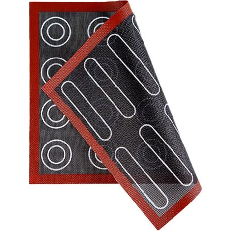 Silicone Pastry Mat, Patisserie Accessory 40 × 30 cm Non-stick, easy to clean food grade silicone, resistant from -40 to 446 °F, ideal for baking (1/5)