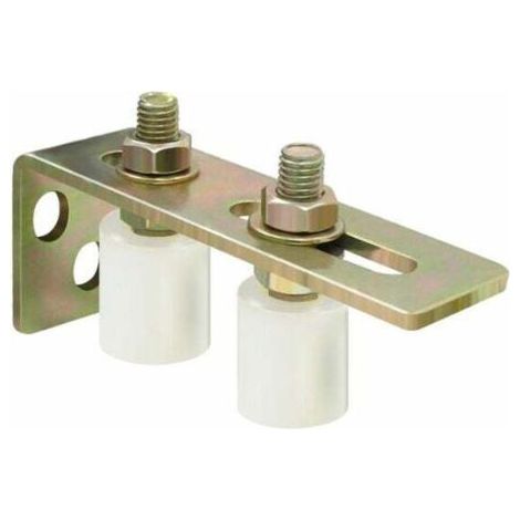 royaluxe -Roue de guidage nylon pour porte coulissante – 2 olives pour mouvement fluide – Installation facile sur rails métalliques – Usage industriel (1/5)