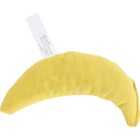 Jouet pour chaton en forme de banane jaune, à l'herbe à chat, anti-stress, en toile (1/5)