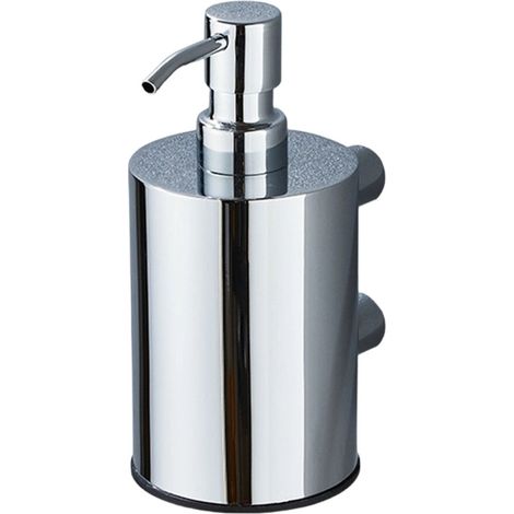 Dispensador de jabón de acero para montaje en pared, capacidad de 500 ml, chapado.
