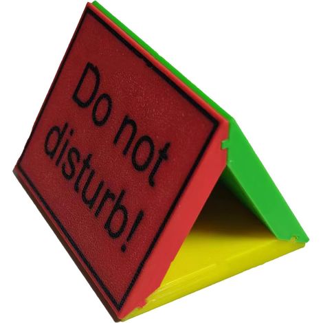 Panneau de table « Do Not Disturb » à 3 côtés – Indicateur de bureau pour salles de conférence, accessoires de bureau polyvalents pour la maison, les toilettes, l'hôtel et l'hôpital – Panneau de tabl (1/5)