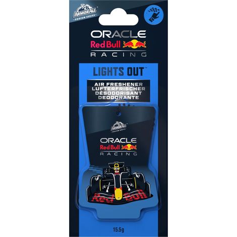 Red Bull Racing Profumatore Auto Lights Out / Deodorante Abitacolo Auto Profumo Sportivo Duraturo / Accessorio Interni Auto Design Ufficiale Formula 1 (1/4)