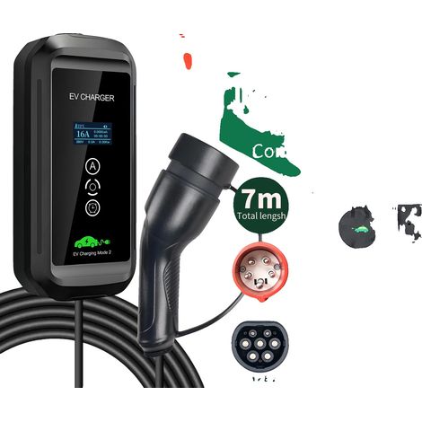Cargador de vehículos eléctricos, potencia de salida de 11 kW, conector tipo 2, tipo 2 (1/5)
