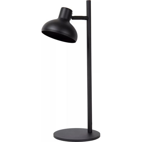 Tischleuchte Schwarz Metall 46.7 cm schwenkbar GU10 Modern Schreibtischlampe