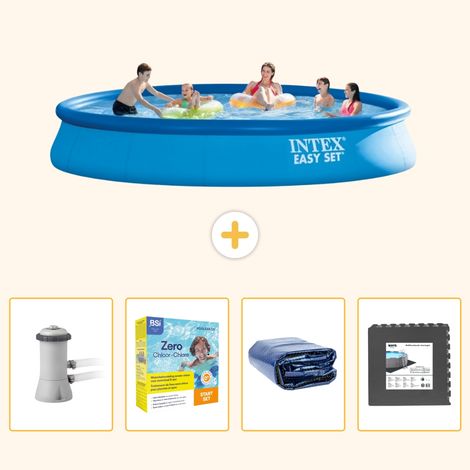 Intex Piscine Easy Set Ronde - 457x84 cm - 5-pièces S285 (1/5)