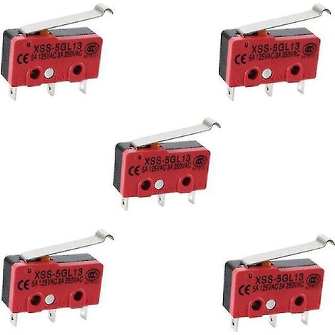Lot de 5 micro-interrupteurs AC miniatures (1/3)