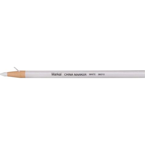 MARKAL China Marker weiß Marker mit Papierhülle 12 Stk